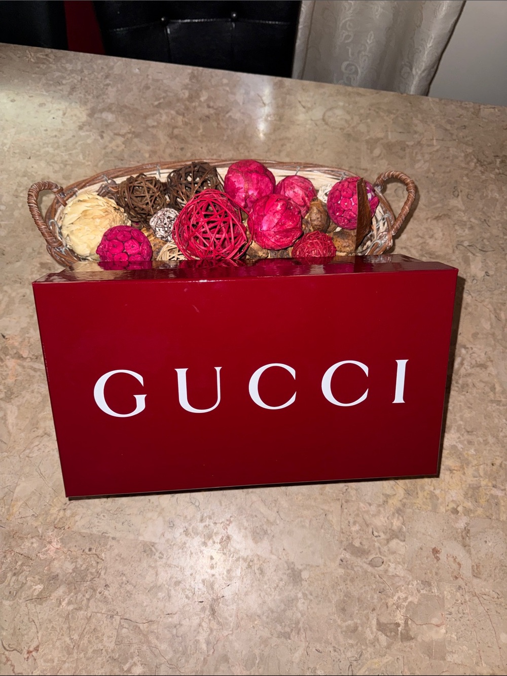 Gucci Burgundy Logo Presentation Box